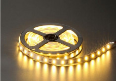 ROLA BANDA LED LEDURI SMD 5050 ALB CALD 5 METRI FLEXIBILA foto