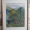 Sinaia, acuarela de Eliza Popescu Ziziade, pictura peisaj montan Sinaia
