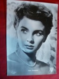 Fotografie- Ilustrata - Actrita Jean Simmons -realizata in Italia, Necirculata