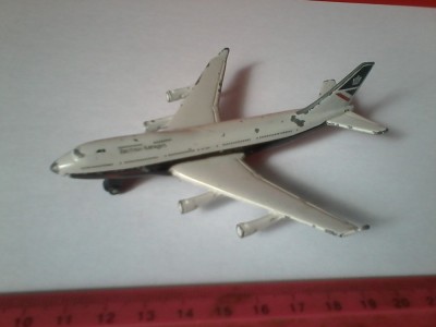 bnk jc Matchbox - avion Boeing 747-400 foto