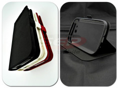 Toc FlipCover Stand Magnet Huawei Ascend G7 NEGRU foto