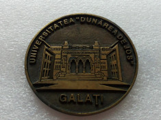 GALATI-MEDALIA UNIVERSITATII DUNAREA DE JOS-DUPA 1990 foto