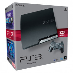 PS3 slim 320gb ! 2 controllers !10 jocuri foto