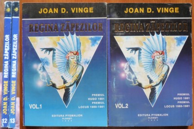 Joan D. Vinge , Regina zapezilor , 1996 , 2 volume Sf , premiile Hugo si Nebula foto