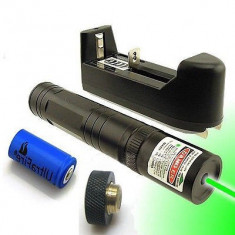 Green laser Pointer Mediu 1000 MW Laser Verde 3D cu Acumulator foto