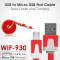 Cablu incarcare si transmisie date USB la micro USB WIF-930