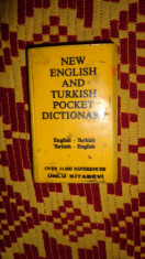 Dictionar turc - englez englez - turc ( format mic 7x11 cm/401pagini foto