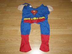 costum superman pentru catei marime XL foto