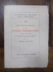 Documente inedite privitoare la Istoria Transilvaniei intre 1848 - 1859, Bucuresti 1929 foto
