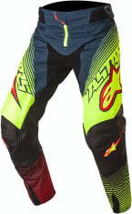 MXE Pantaloni motocross Alpinestars Techstar Factory culoare Petrol/Galben/Rosu Cod Produs: 29016150PE foto