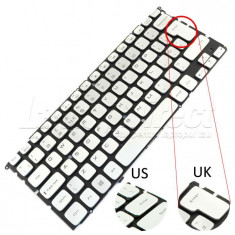 Tastatura Laptop Dell XPS 15Z-L511Z argintie iluminata layout UK foto