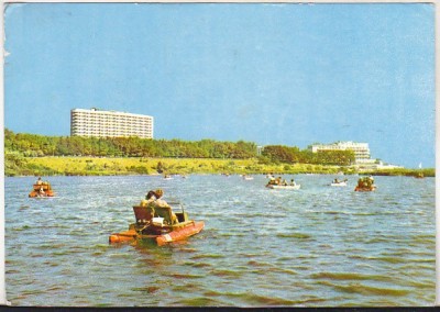 bnk cp Eforie Nord - Cu hidrobicicleta pe lacul Belona - circulata foto