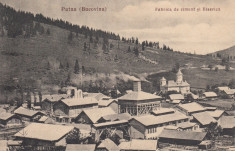 PUTNA( BUCOVINA) , FABRICA DE CIMENT SI BISERICA , LIBRARIA NOUA DR. BRAUNSTEIN foto