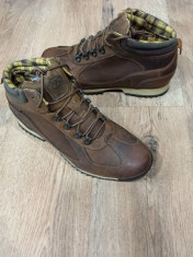 OFERTA! Ghete barbat TIMBERLAND Est.1973 originale piele maro vintage 45 foto