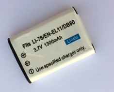 Acumulator tip EN-EL11 / Li-60B / D-Li-78 / DB80 Li-ion 1300mAh foto