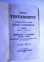 carte veche de colectie Noul Testament cu Psalmii 1863 &amp;#039;biblie sfanta scriptura&amp;#039; foto