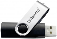 Stick USB 2.0 Intenso Basic Line 8GB Negru - Argintiu foto