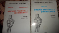 Anatomie functionala si biomecanica 2 vol./228pag- Maria Calb, Dora Gavrilescu foto