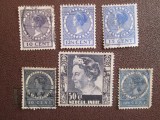 TIMBRE OLANDA=1942 LOT STAMPILAT