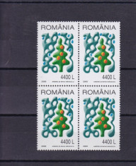 ROMANIA 2000 , LP 1537 , CRACIUN BLOC DE 4 MNH foto