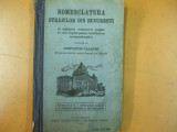 Nomenclatura strazilor din Bucuresti cu indicarea sectoarelor postale 1928