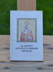 Carte - Acatistul Sfantului Ierarh Nicolae ( Editura: BUNAVESTIRE ) #232 foto