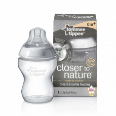 Biberon Tommee Tippee CTN 260 ml - biberoane - tetina debit lent nou nascuti foto