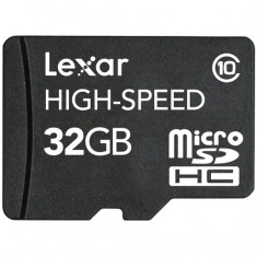 Card microSDHC + adaptor SD Lexar 32GB Class 10 foto