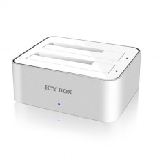 Statie de stocare RaidSonic ICY BOX IB-120StU3-WH, 2.5&amp;quot;&amp;quot;- 3.5&amp;quot;&amp;quot; SATA HDD, USB 3.0, Alb foto