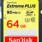 Card SDXC Sandisk 64GB Extreme Plus U3 Class 10