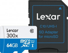 Card microSDXC Lexar 300x 64GB UHS-1 foto