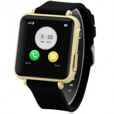 Ceas Smart Watch Elegant Auriu cu Telefon si Camera Spion Nou in Cutie foto