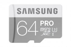 Card microSDXC cu adaptor Samsung 64GB MicroSDXC PRO Class 10 foto