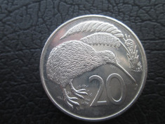 Noua Zeelanda . 20 cents . 1982 . UNC . necirculata foto