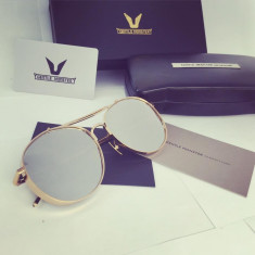 Ochelari Soare Gentle Monster Big Bully Gold Silver Mirror ! Pachet Complet !!! foto