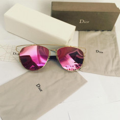 Ochelari Soare Christian DIOR Tehnologic Roz Pink Rose Gold ! PACHET COMPLET !!! foto