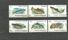 Romania 1992 - FAUNA ACVATICA. PESTI, serie nestampilata, B29 foto