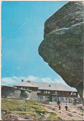 bnk cp Muntii Bucegi - Cabana Babele - circulata - marca fixa foto