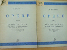Nicolae Balcescu Opere 2 volume scrieri istorice politice economice 1940 foto