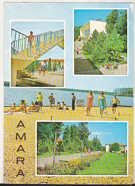 bnk cp Amara - Vedere - circulata - marca fixa