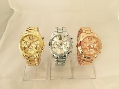 Ceas Dama Michael Kors Gold White Brown Elegant + Cutie cadou foto