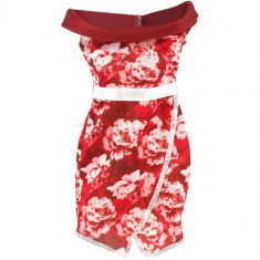 Fashions Dress - Rochita Barbie Stil Red Floral foto