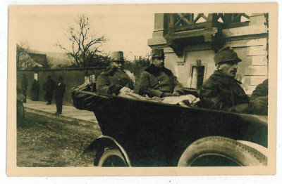 1280 - SIGHET, Maramures, WW I, Officers - old postcard - unused - 1917 foto