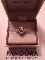 Charm PANDORA S925 ALE original pandantiv talisman pt bratara - inima funda foto