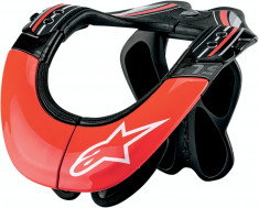 MXE Protectie gat Alpinestars BNS TECH CARBON culoare Antracit/Rosu/Alb Cod Produs: 27070097PE foto