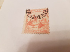 liberia 1860-66 alegorie / 6c stampilat foto