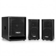 BST KE-10 activ-PA sistem de boxe 2.1 750W 25 cm (10 ?) - inclusiv subwoofer difuzor cablu PA. foto