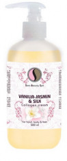 Crema de masaj cu vanilie, iasomie si collagen 500ml foto