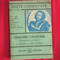 Cantemir - Hronicul vechimei Texte comentate