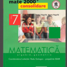 (C7421) MATEMATICA, ALGEBRA, GEOMETRIE, CLASA A 7-A - ANTON NEGRILA, PARTEA II